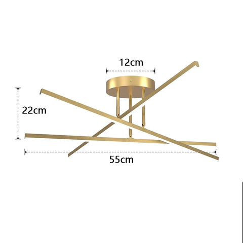 Minimalist LED Ceiling Light - Modern Bedroom & Living Room Lamp