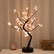 Cherry Blossom LED Tree Lamp - USB/Battery Powered Desktop Light