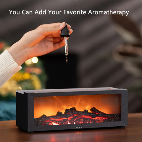 Flame Humidifier | Fireplace Aroma Diffuser with Remote Control