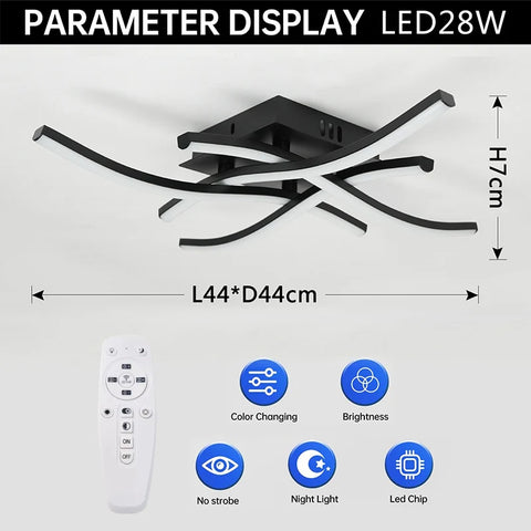 Modern Ceiling Lamp for Home, Living Room, Dining, Bedroom with LED Panel Light
