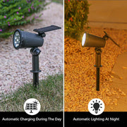 9 LED Solar Spotlights | Outdoor Waterproof Lighting