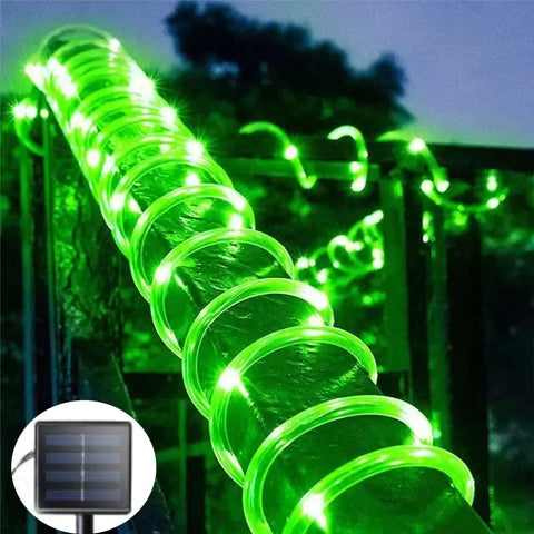 Solar Rope Lights: Outdoor LED Path & Garden String Lighting