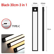 LED Motion Sensor Cabinet Light - Wireless USB Wardrobe Lamp