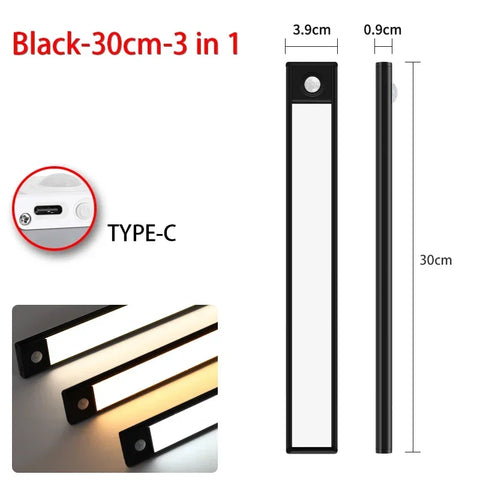 LED Motion Sensor Cabinet Light - Wireless USB Wardrobe Lamp