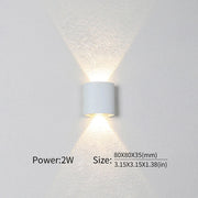 Modern Up Down LED Wall Light for Indoor & Outdoor Use