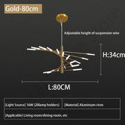 Luxury LED Fireworks Ceiling Light | Dimmable Modern Pendant for Living Room