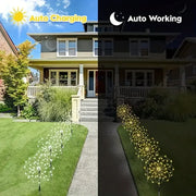 200 LED Solar Fireworks Lights - Outdoor Waterproof with Remote