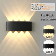 White LED Wall Sconces - Modern Indoor/Outdoor Up Down Lights