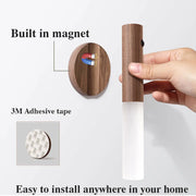 Magnetic LED USB Night Light for Kitchen, Closet, Bedroom & Stairs