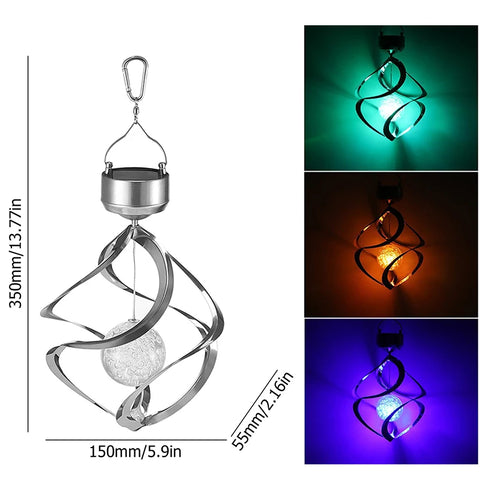 Solar Wind Chime Lights