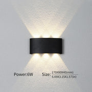 Modern Up Down LED Wall Light for Indoor & Outdoor Use