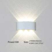 Modern Up Down LED Wall Light for Indoor & Outdoor Use