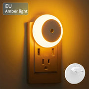 LED Night Light with Dusk to Dawn Sensor | Indoor Wall Lamp for Bedroom, Bathroom, Hallway