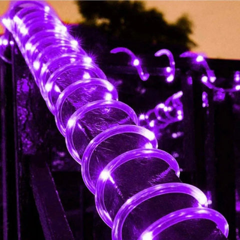 Solar Rope Lights: Outdoor LED Path & Garden String Lighting