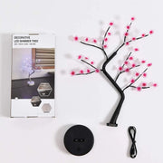 Cherry Blossom LED Tree Lamp - USB/Battery Powered Desktop Light