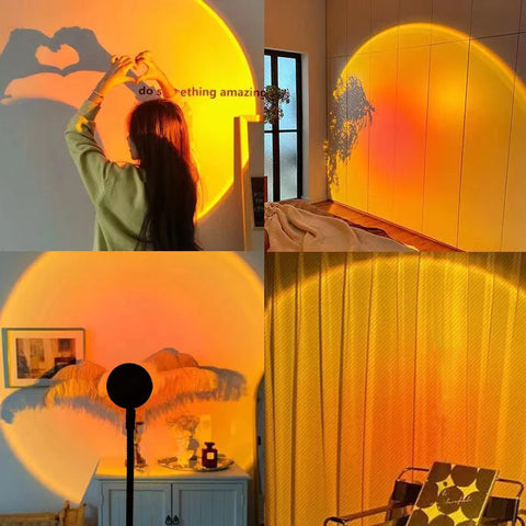 Sunset Lamp: Aesthetic LED Projector for Room Decor & Photos