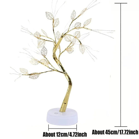 LED Rose Tree Table Lamp | USB Fairy Light for Christmas, Wedding & Home