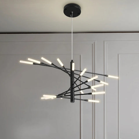 Luxury LED Fireworks Ceiling Light | Dimmable Modern Pendant for Living Room