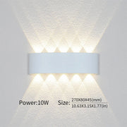Modern Up Down LED Wall Light for Indoor & Outdoor Use