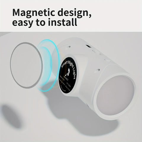 Luz Noturna LED Recarregável com Sensor | Magnética | 3 Modos