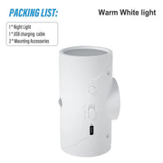 Luz Noturna LED Recarregável com Sensor | Magnética | 3 Modos