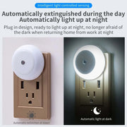 LED Night Light with Dusk to Dawn Sensor | Indoor Wall Lamp for Bedroom, Bathroom, Hallway