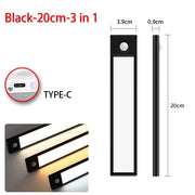 LED Motion Sensor Cabinet Light - Wireless USB Wardrobe Lamp