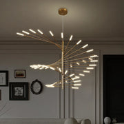 Luxury LED Fireworks Ceiling Light | Dimmable Modern Pendant for Living Room
