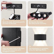 White LED Wall Sconces - Modern Indoor/Outdoor Up Down Lights