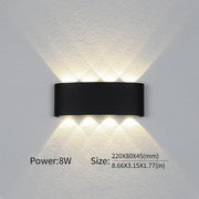 Modern Up Down LED Wall Light for Indoor & Outdoor Use