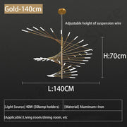 Luxury LED Fireworks Ceiling Light | Dimmable Modern Pendant for Living Room