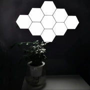 Hexagonal Touch LED Wall Lights 6-Pack - Neutral White Night Light