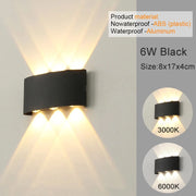 White LED Wall Sconces - Modern Indoor/Outdoor Up Down Lights