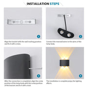 Modern Up Down LED Wall Light for Indoor & Outdoor Use