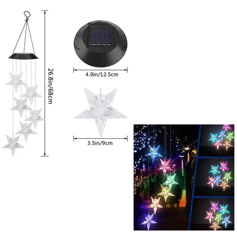 Solar Wind Chime Lights
