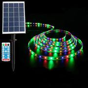 LED Strip Lights RGB - Solar Powered & Remote Control for Room & Outdoor Decor