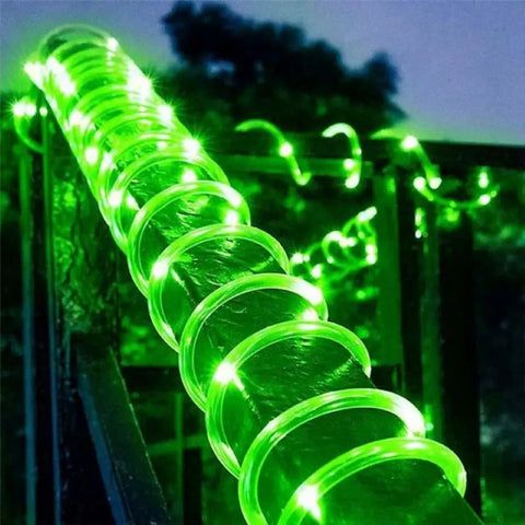 Solar Rope Lights: Outdoor LED Path & Garden String Lighting